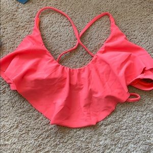 hot pink bathing suit top